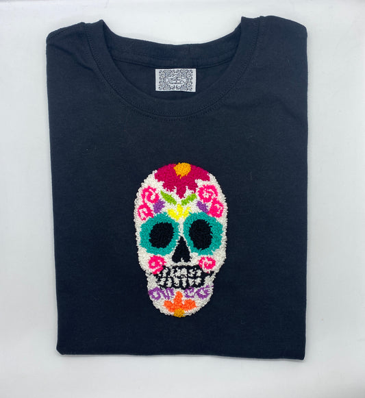 PLAYERA DE CALAVERA DE AZUCAR H